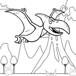 pterodactyl coloring pages