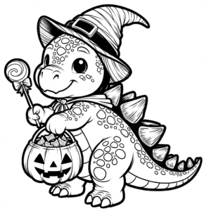 stegosaurus goes trick or treating