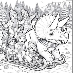 triceratops tobogganing