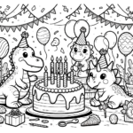 joyous baby dino birthday party