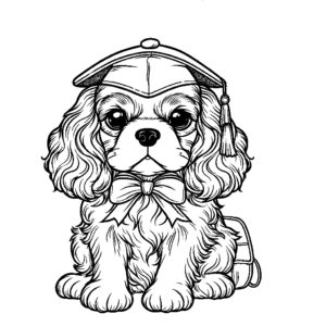 Back to School Dog coloring page