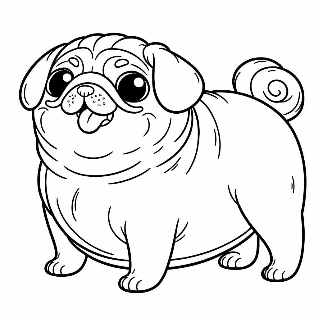 Cartoon Dog coloring page
