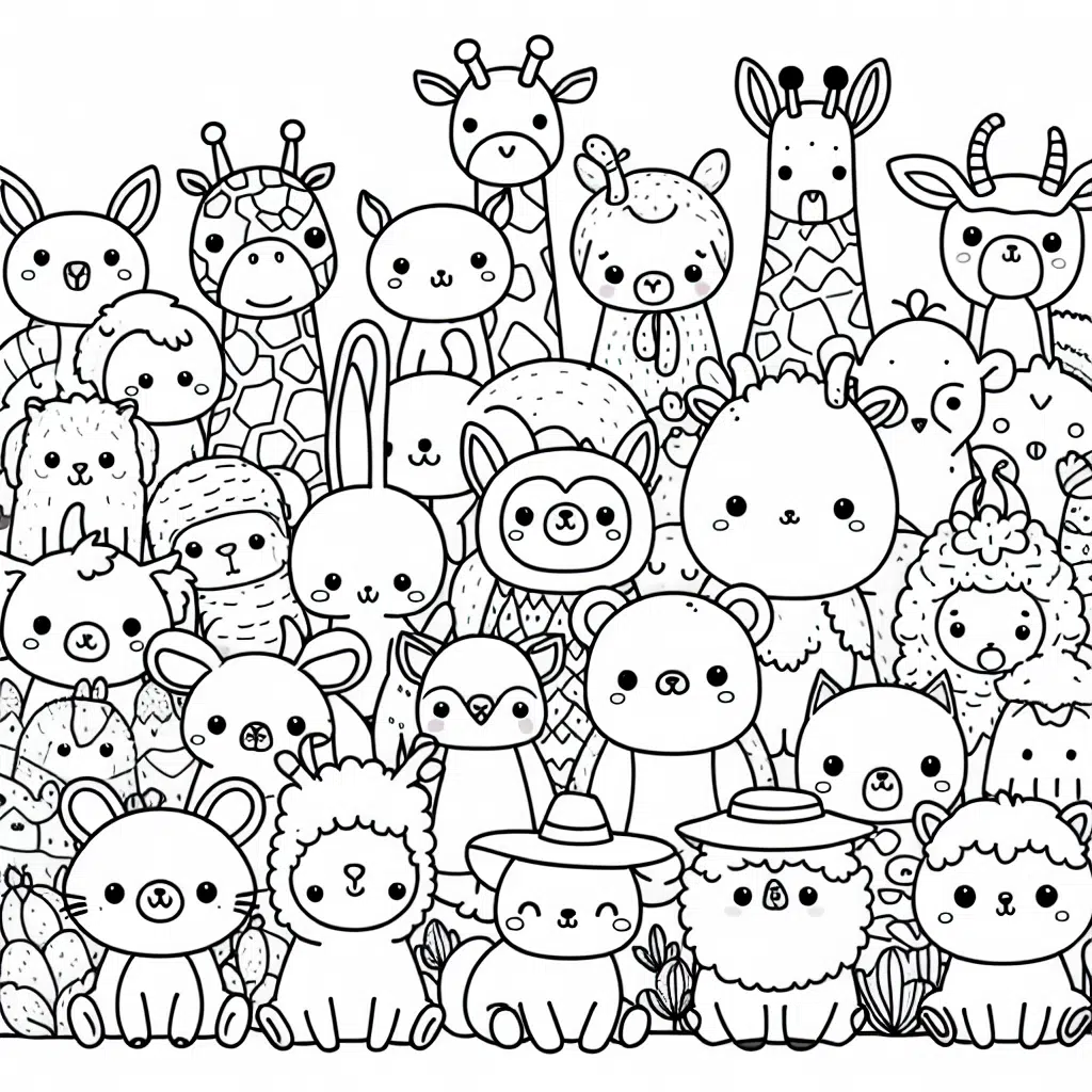 Cute Animals coloring page