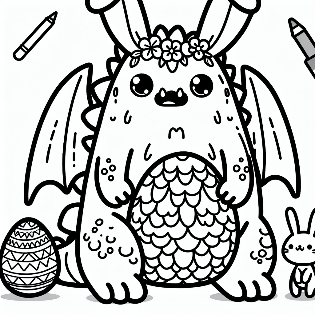 Cute Monster coloring page
