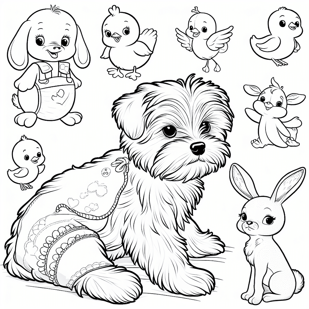 Baby Dog coloring page