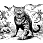 Scary Cat coloring page