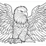 Cartoon Eagle coloring page