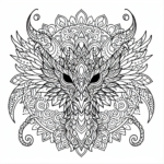 Mandala Monster coloring page