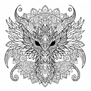 Mandala Monster coloring page