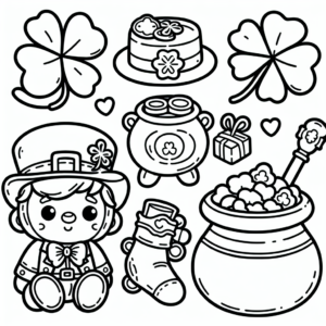 St Patrick’s Day Toys coloring page