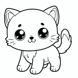 Cute Cat coloring page
