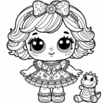 Cartoon Doll coloring page