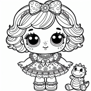 Cartoon Doll coloring page