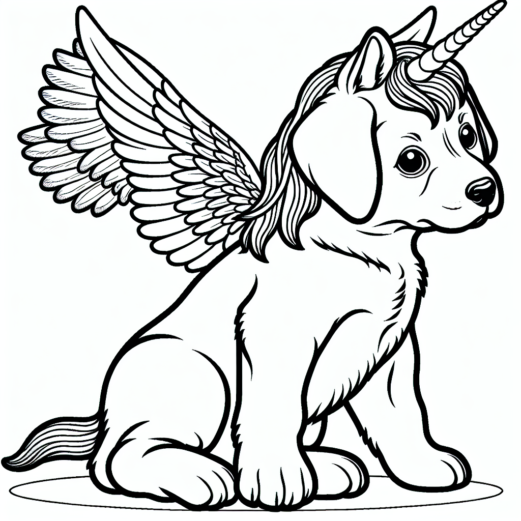 Baby Dog coloring page