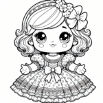 St Patrick’s Day Doll coloring page