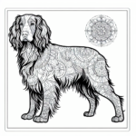 Mandala Dog coloring page