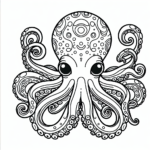 St Patrick’s Day Octopus coloring page