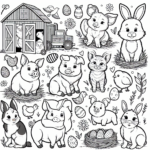 Easter Pig coloring page