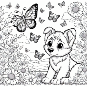 Cartoon Dog coloring page