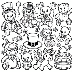 St Patrick’s Day Toys coloring page