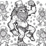 St Patrick’s Day Troll coloring page