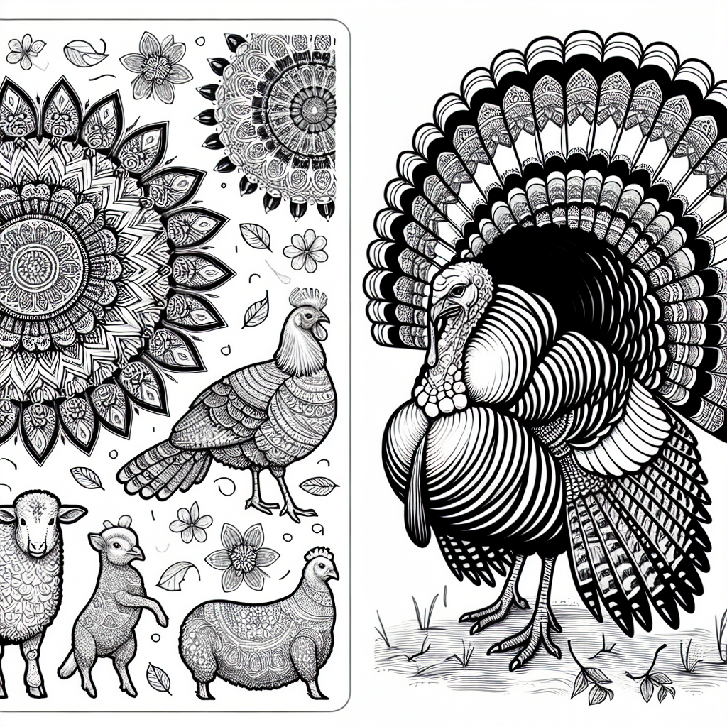 Easter Turkey coloring page