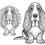 Mandala Dog coloring page