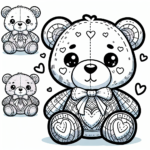 Cute Teddy Bear coloring page