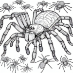 Spider coloring page