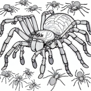 Spider coloring page