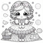 Cartoon Doll coloring page