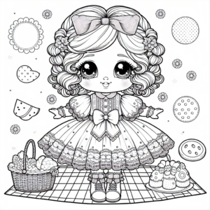 Cartoon Doll coloring page