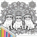 Mandala Dog coloring page