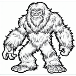 fierce yeti coloring page