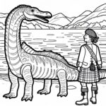 loch ness monster coloring page