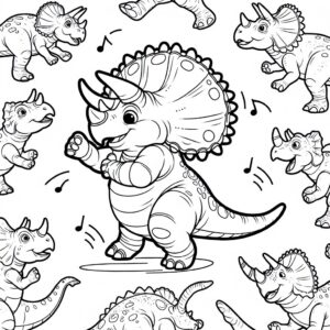 triceratops dance party