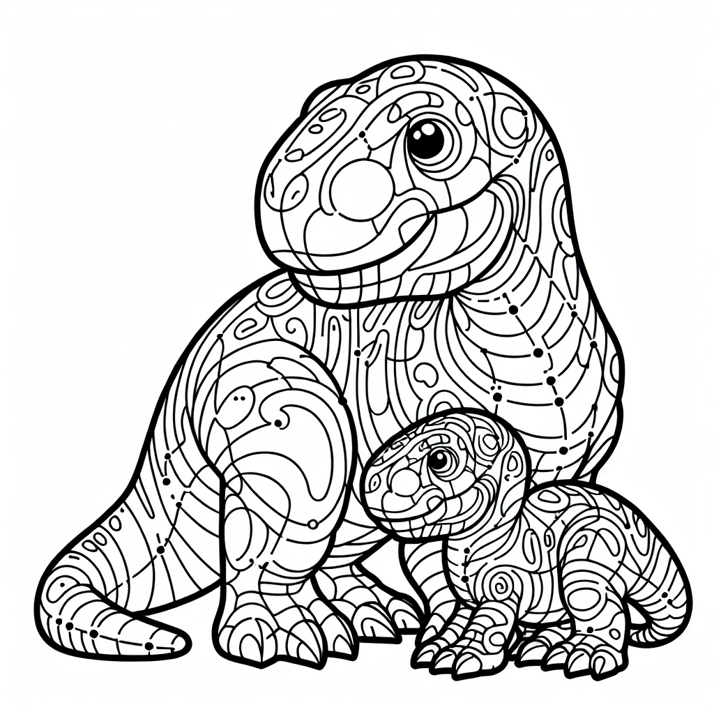 Baby Dinosaurs coloring page