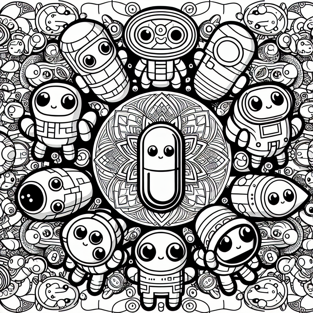 Mandala Among Us coloring page