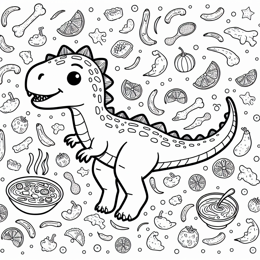 Alphabet Dinosaurs coloring page